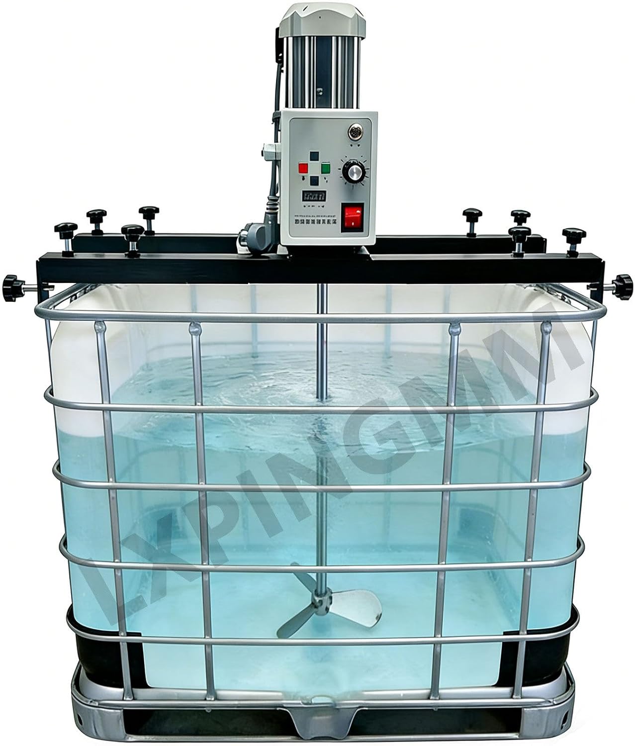 265 Gallon Tote Mixer Agitator,304 Stainless Folding Propeller,Electric Tank Blender Machine,Paint Agitator,2100W,Clamp Mount Adjustable Bracket,Overload Protection B