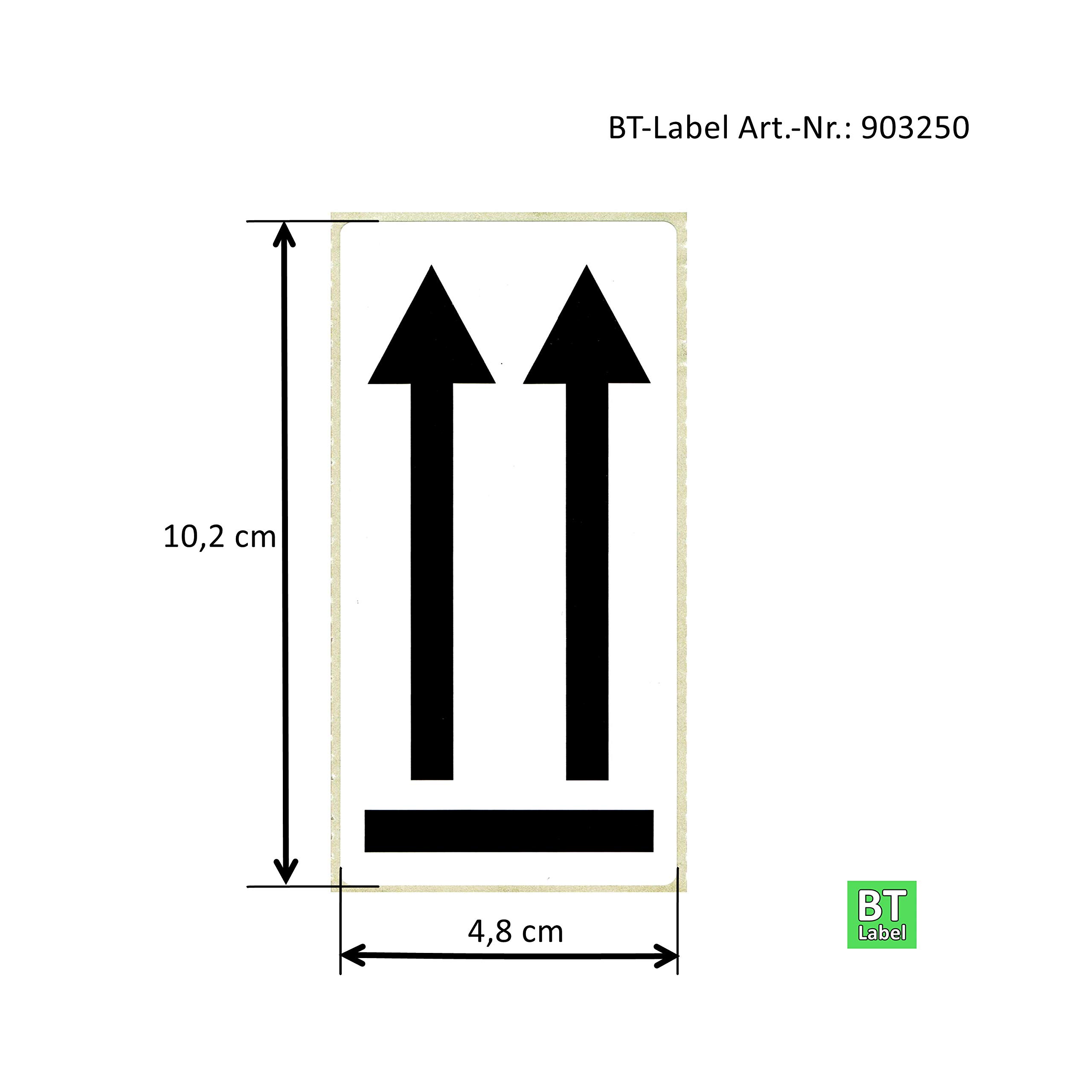 Labelebal Étiquettes D'avertissement Rouges – 2,5 X 5,1 Cm – Lot De 12 Rouleaux (6000 étiquettes)