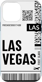 iPhone 12 mini Las Vegas Flight Ticket Boarding Pass City Airplane Travel Case