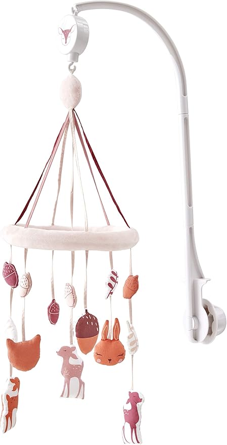 Vertbaudet Mobile Musical Bois De Cerisier Rose Pale Tu Amazon Fr Bebe Et Puericulture