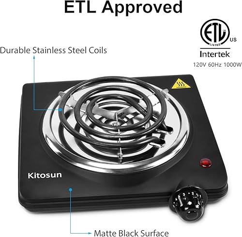 Miniatura 3 de Estufa eléctrica de carbón portátil, parrilla de placa caliente, quemadores de carbón, placa calefactora, calentador de carbón de 700 W, calentador