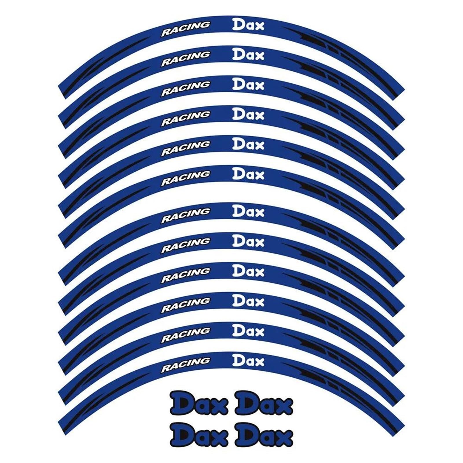 Motorcycle Wheel Rim Stripes Sticker Reflective for DAX 125 ST125 ST-125 Stickers Decal(Color10)