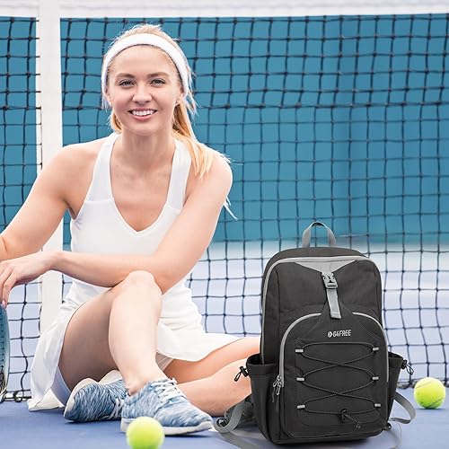 Miniatura 7 de G4Free Bolsa de pickleball para mujeres y hombres, bolsa de pádel para 2 a 4 paletas, regalos para amantes del pickleball Gris oscuro