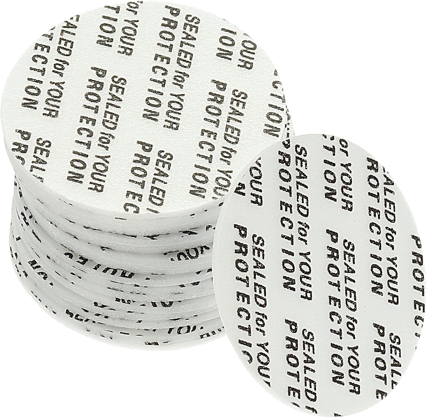 YOKIVE 200 Pcs Foam Lid Liners, PS Tamper Pressure Sensitive Liners, Great for Bottle Cap Sealing (White, 1.06")