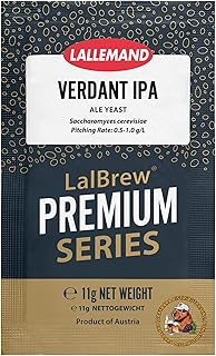 LalBrew Verdant IPA Brewing Yeast (1 Pack) - IPA Ale Yeast - Make Beer At Home - 11 g Sachets - Saccharomyces cerevisiae - Sold by CAPYBARA Distributors Inc.