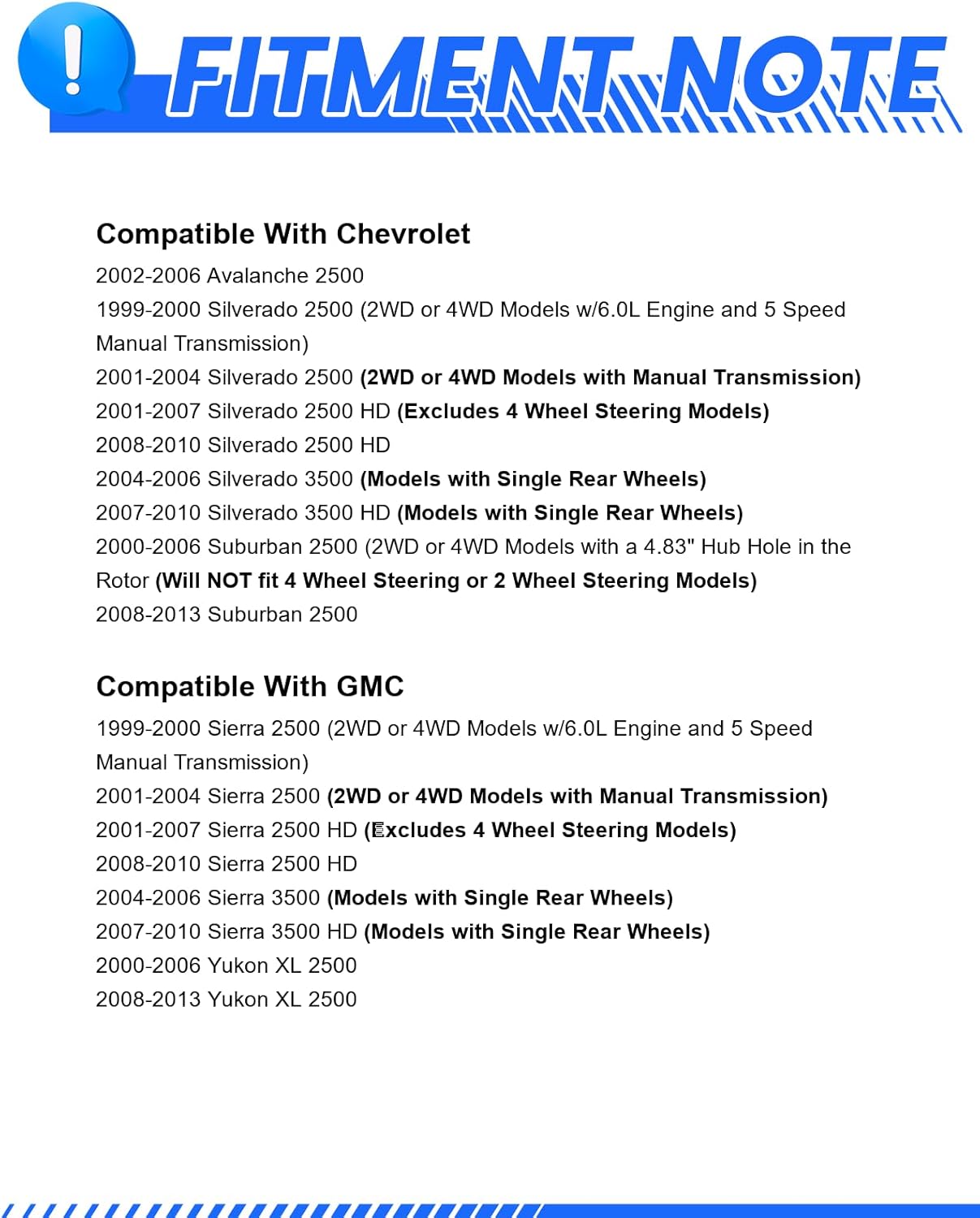 Anpulsero Rear Brake Kit Compatible with Chevy Silverado 2500 3500, Silverado 2500/3500 HD, Suburban 2500; Compatible with GMC Sierra 2500/3500, Yukon XL 2500, Brakes Rotors and Pads, 330.2mm(13in)
