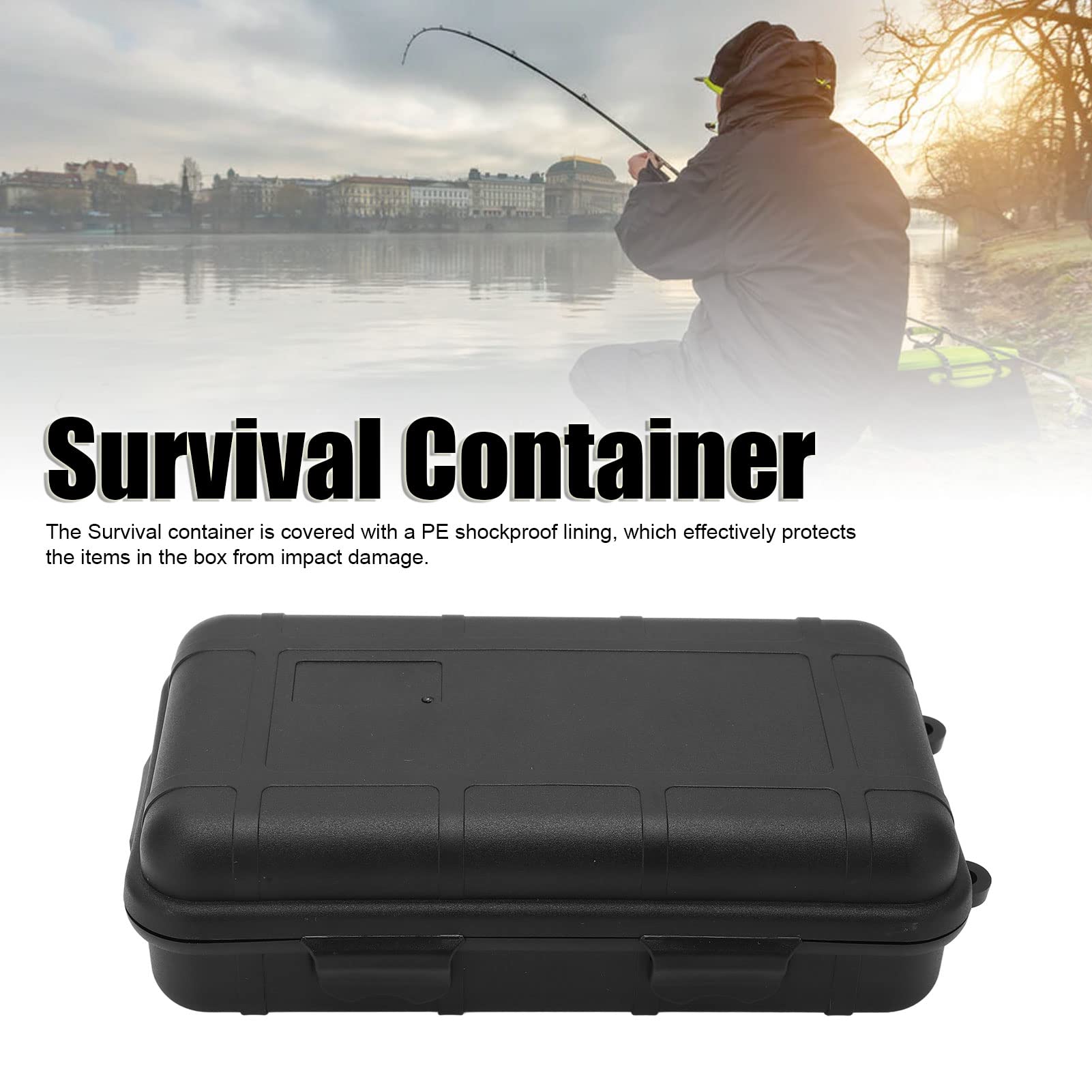 NDNCZDHC Waterproof Case Box, Waterproof Hard Case with Shock Proof Sponge,High Strength Survival Container, Outdoor Survival Box for Storage Important Items