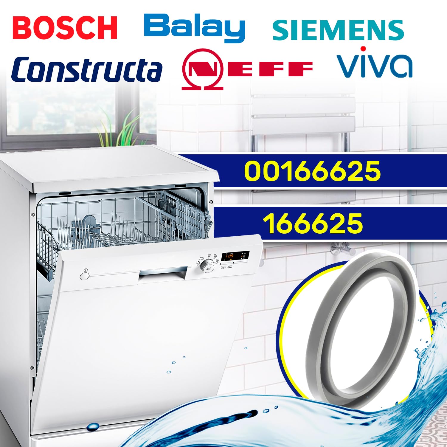 OTOTEC Lot De 2 Joints En Caoutchouc Pour Lave-vaisselle - 41