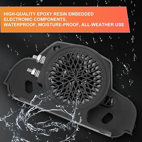 Miniatura 3 de HK Sonido de alarma de respaldo para camiones de 12 V-80 V 110 dB, respaldo de bocina inversa de automóvil resistente, advertencia con tono de