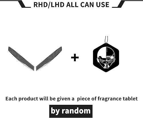 Vista 14 de RRX Cubierta de marco para manija interior de la puerta del automóvil, calcomanía de fibra de carbono negro real para puerta de agarre abierto, Hadle