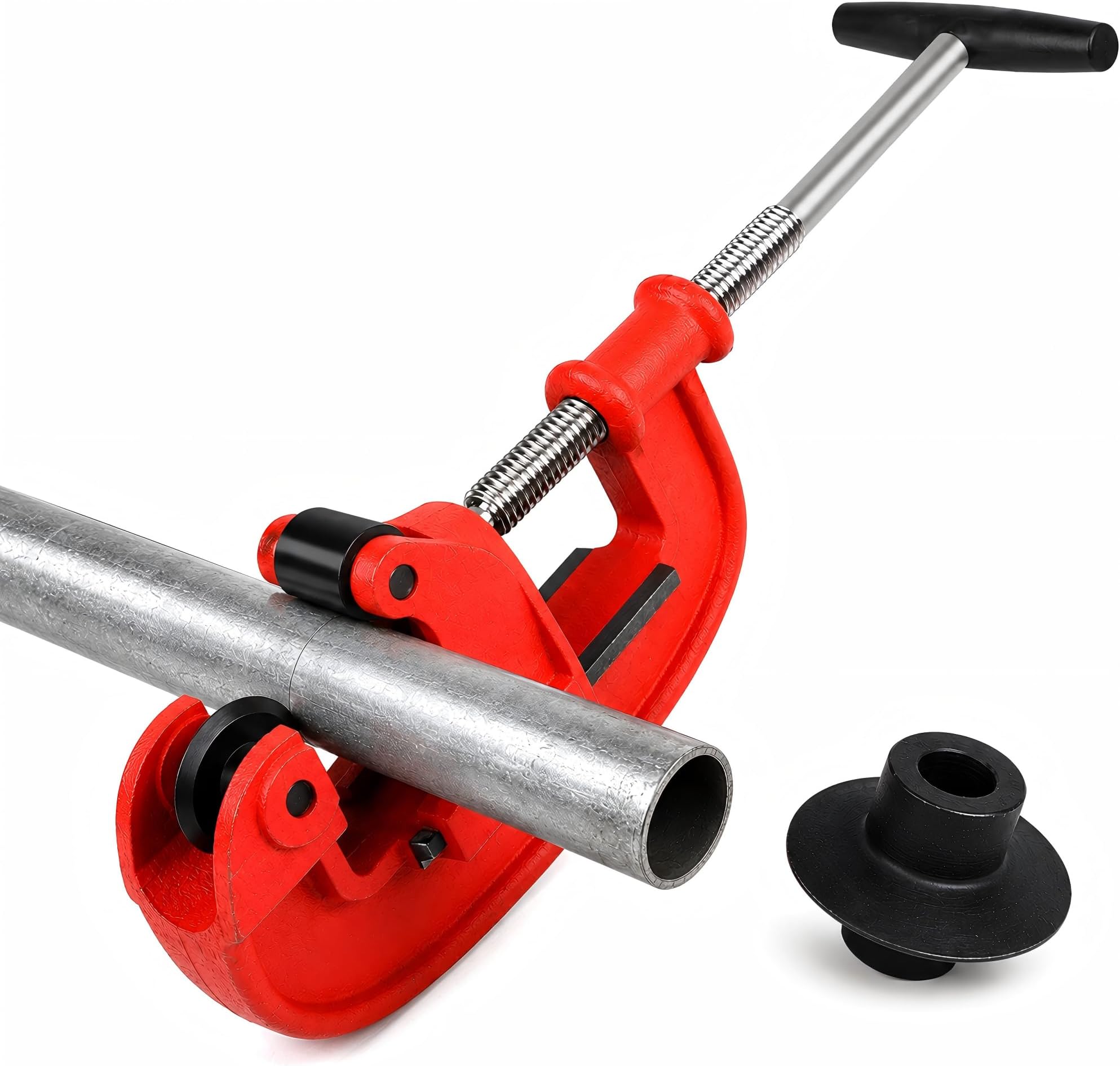 1/8–2" Heavy Duty Pipe Cutter with Extra Blade | Cuts copper, iron and galvanized pipe from 1/8–2 inches with a durable frame and replacement blade included.