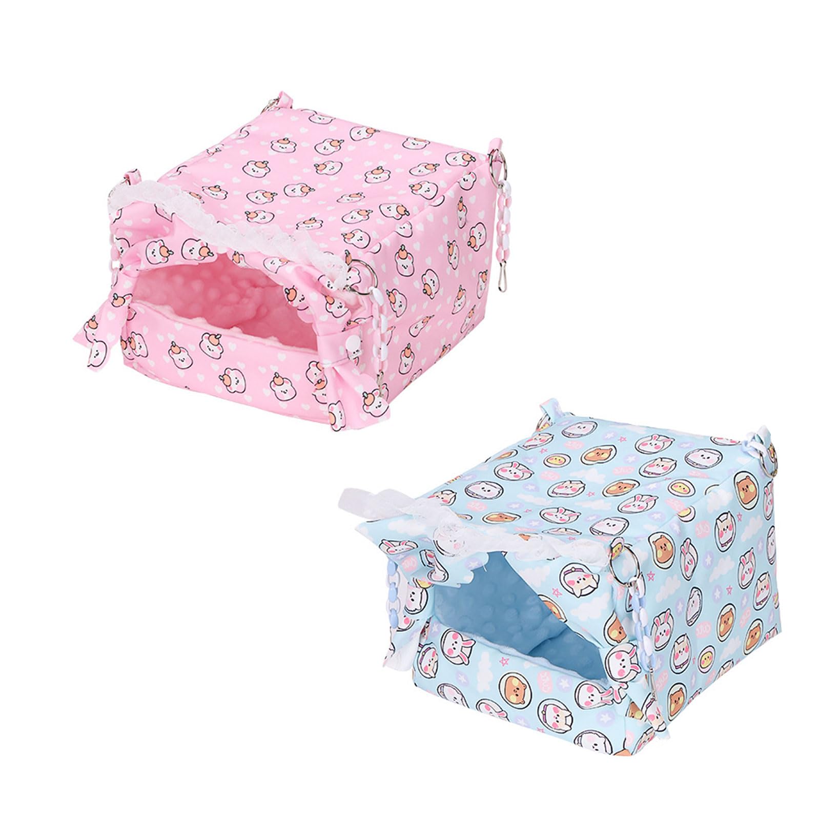 Perchoir pour oiseaux - Tente de lit pour perroquets - Couverture en fourrure pour petits et grands perroquets - Lit balançoire pour perruches - Balançoire pour calopsittes