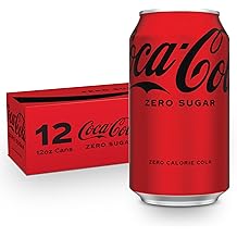 Coca-Cola Zero Sugar Soda, 12 fl oz Cans, 12 Pack - Classic Cola Soft Drink Fridge Pack