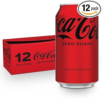 Coke Zero Sugar Cola Soda, 12 oz, 12 Pack (Package May Vary)