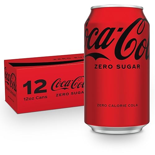 Coca-Cola Zero Sugar Soda, 12 fl oz Cans, 12 Pack - Classic Cola Soft Drink Fridge Pack - Coca-Cola Zero Sugar - 12 fl oz (Pack of 12)