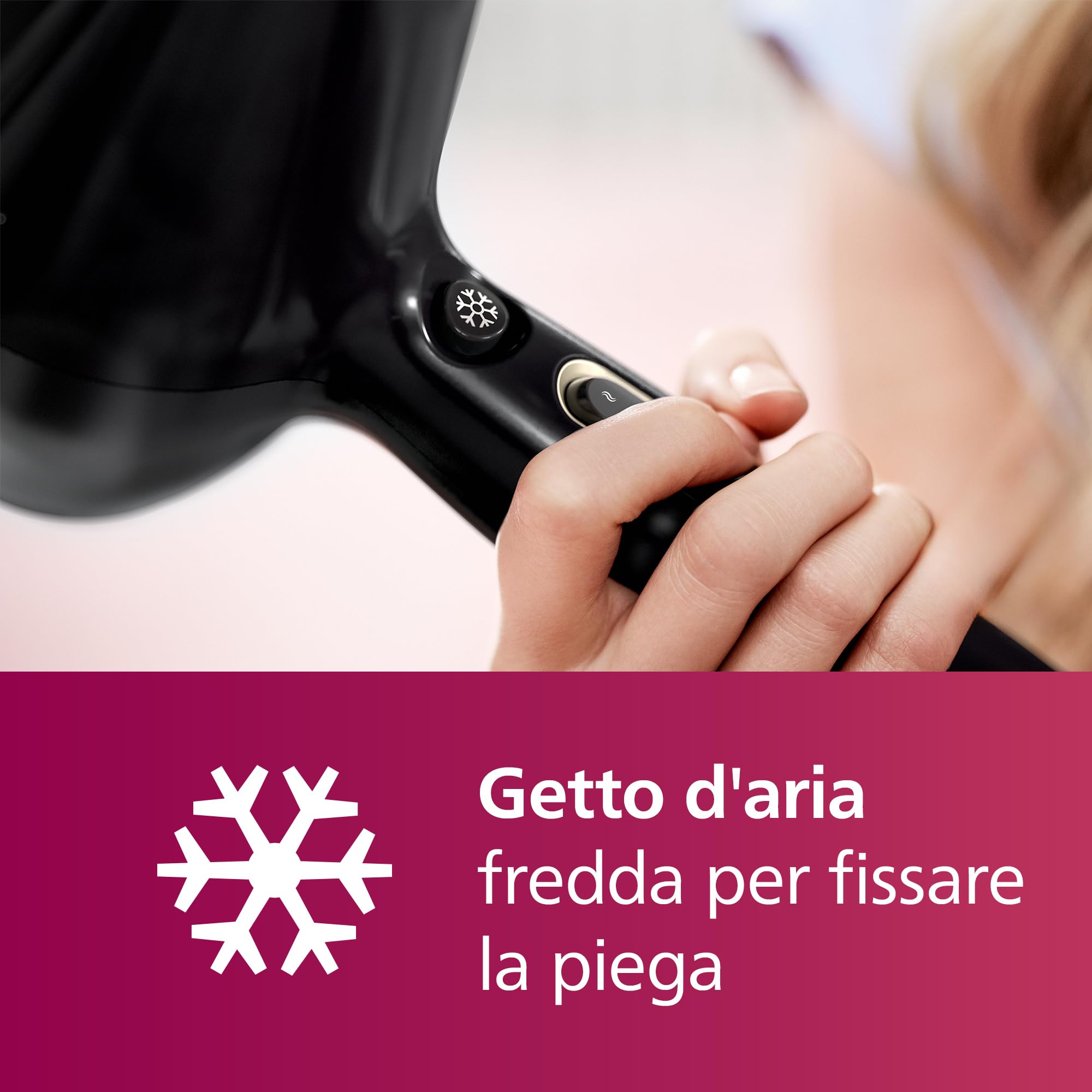 Philips Hair Dryer Prestige Pro, asciugacapelli professionale con 2 beccucci per lo styling, 2300 W, modello HPS920/00