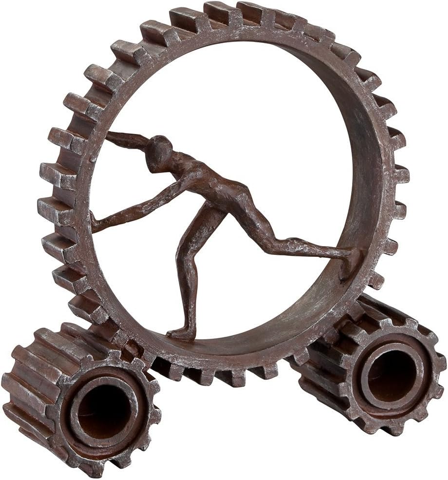 Studio 55D Man Running in Gear 10 1/4" High Sculpture
