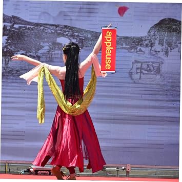 DECHOUS Automatic Retractable Banner for Small Theater Shows Weddings and Parties Interactive Cheering Prop Quick Setup for Enhanced Audience Engagement and Fun