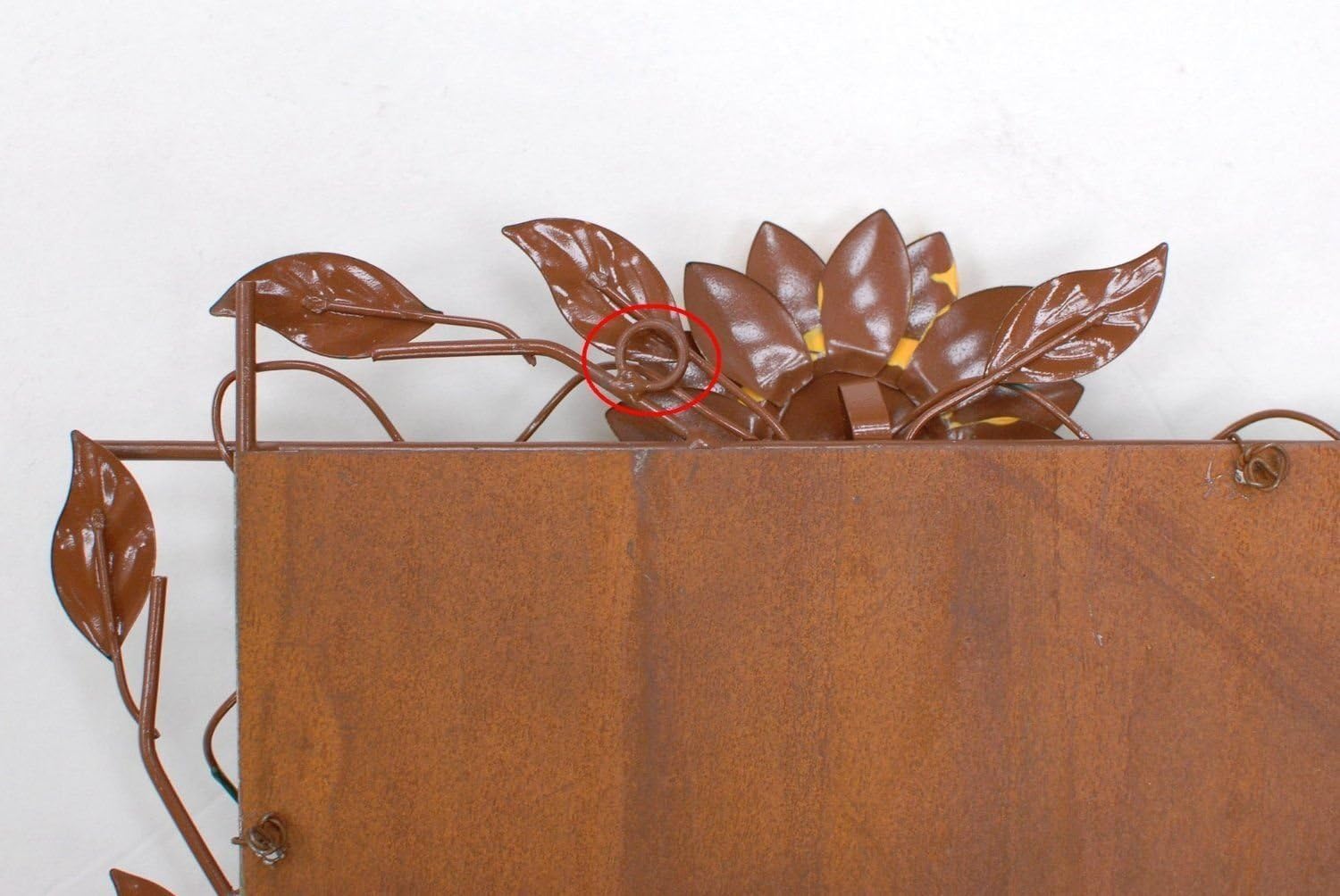 Metal Four Sunflowers Welcome Sign Decorative Sign Garden Decor 17"X10"