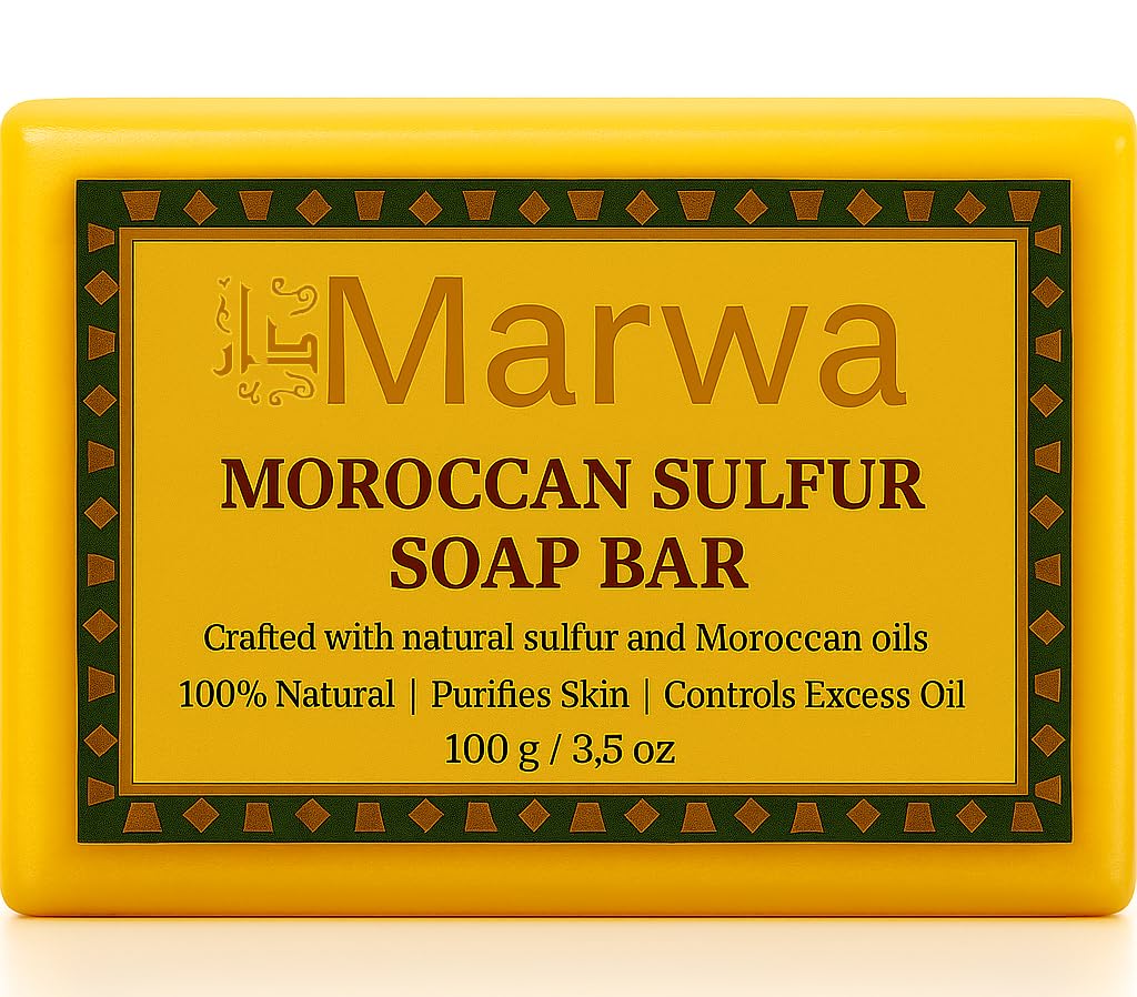 Jericho Dead Sea Sulfur Soap with Olive Oil – Helps with Acne, Psoriasis, Eczema & Blackheads – For Oily to Normal Skin – Vegan Face & Body Bar for Men & Women, 4.4 Oz / 125 g (Pack of 3)