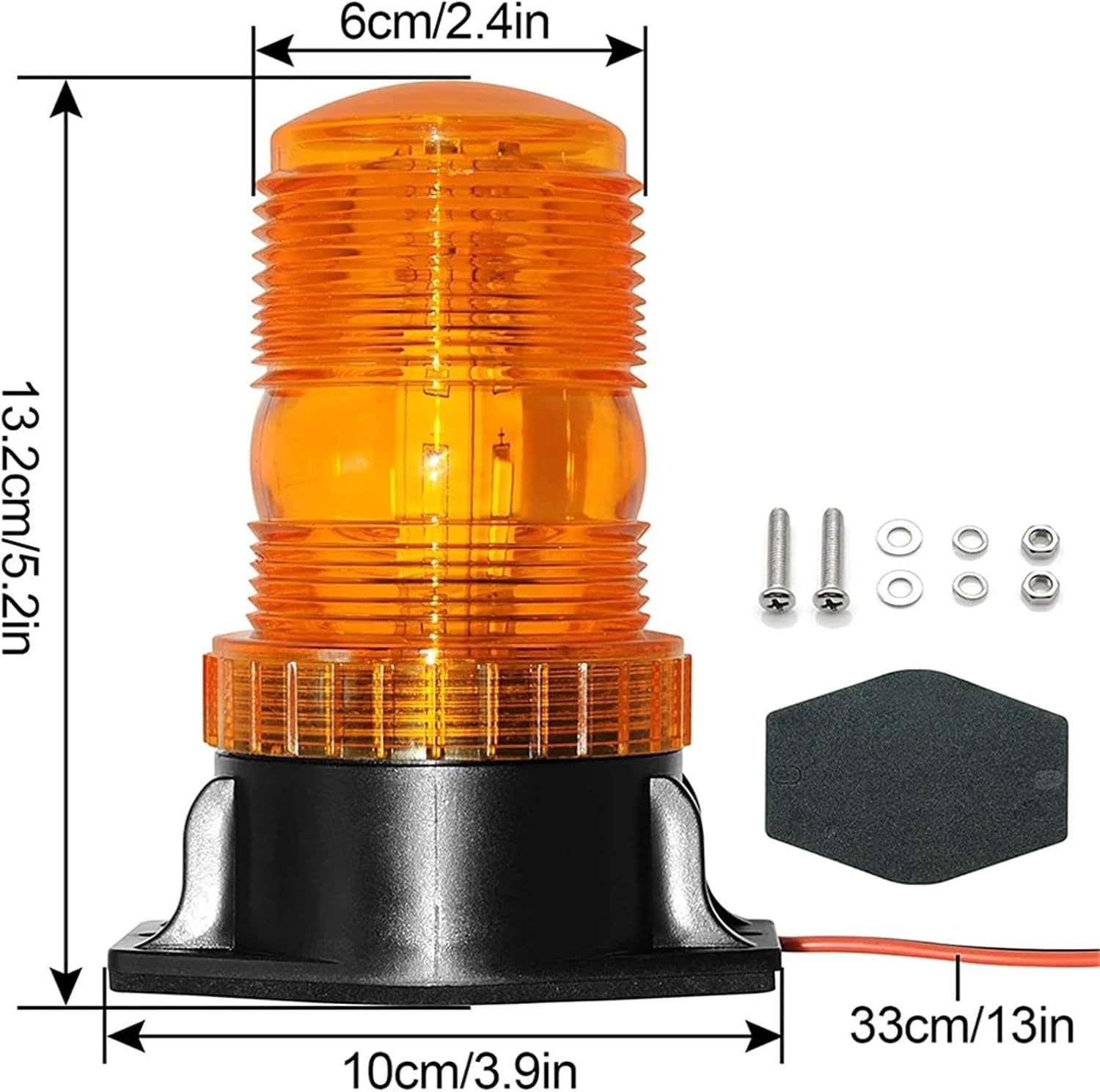 LED Strobe Light 12V-24V 30 LED Car Emergency Warning Safety Flashing Beacon Lights for Vehicle Forklift Truck Tractor Golf Cart(Blue)