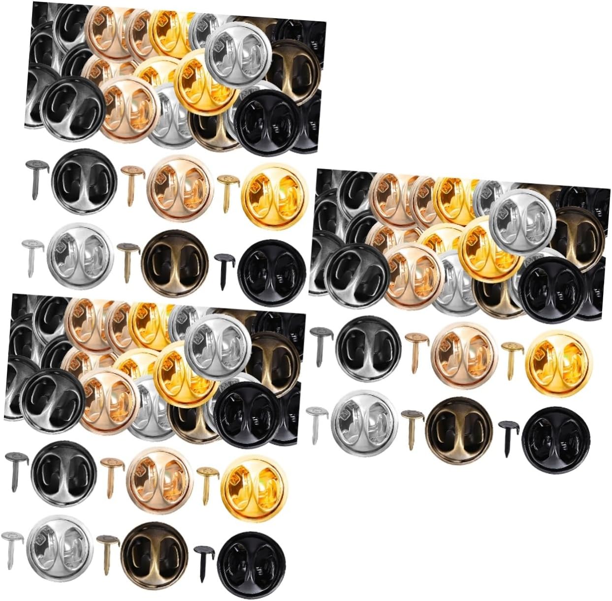 Tofficu 360sets Butterfly Clutch Pins for Women Metal Pin Backs Locking for Crafts DIY Brooches and Decorative