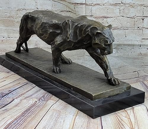 Miniatura 2 de Walking Panther de Rembrandt Bugatti, fabulosa escultura de bronce Art Deco por Think Bronze Handmade Art Deal