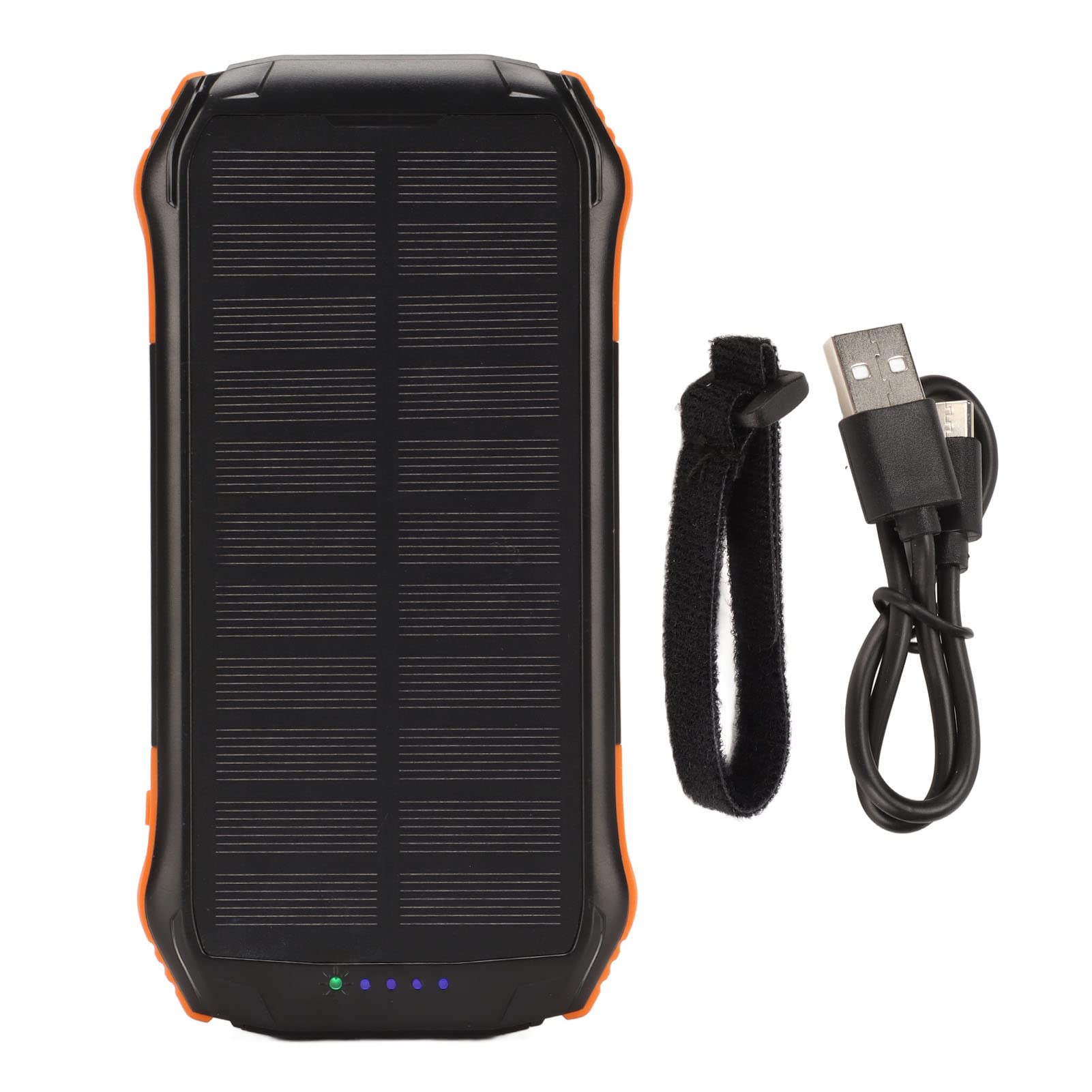 Acouto Solar Power Bank QC3.0 PD18W Ricarica Rapida 16000mAh IP66 Power Bank USB C Impermeabile per Campeggio all'aperto e USB Solare Energia Solare Bidirezionale Uscita Superiore Veloce con