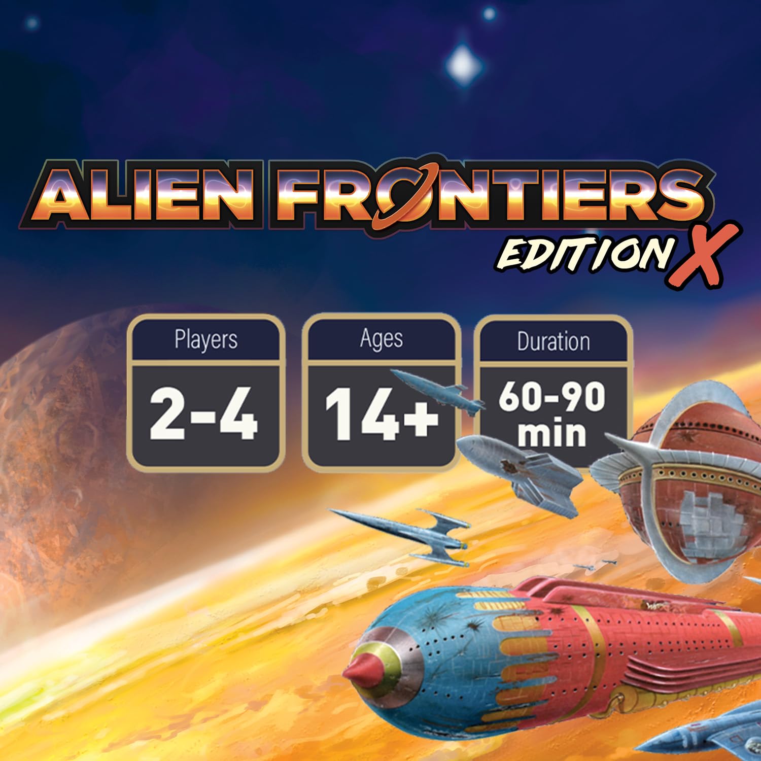 Alien Frontiers Edition X Gioco da Tavolo per 2-4 Giocatori, Età 14+, Strategia | Costruisci la tua colonia spaziale con la gestione strategica delle risorse in Alien Frontiers.