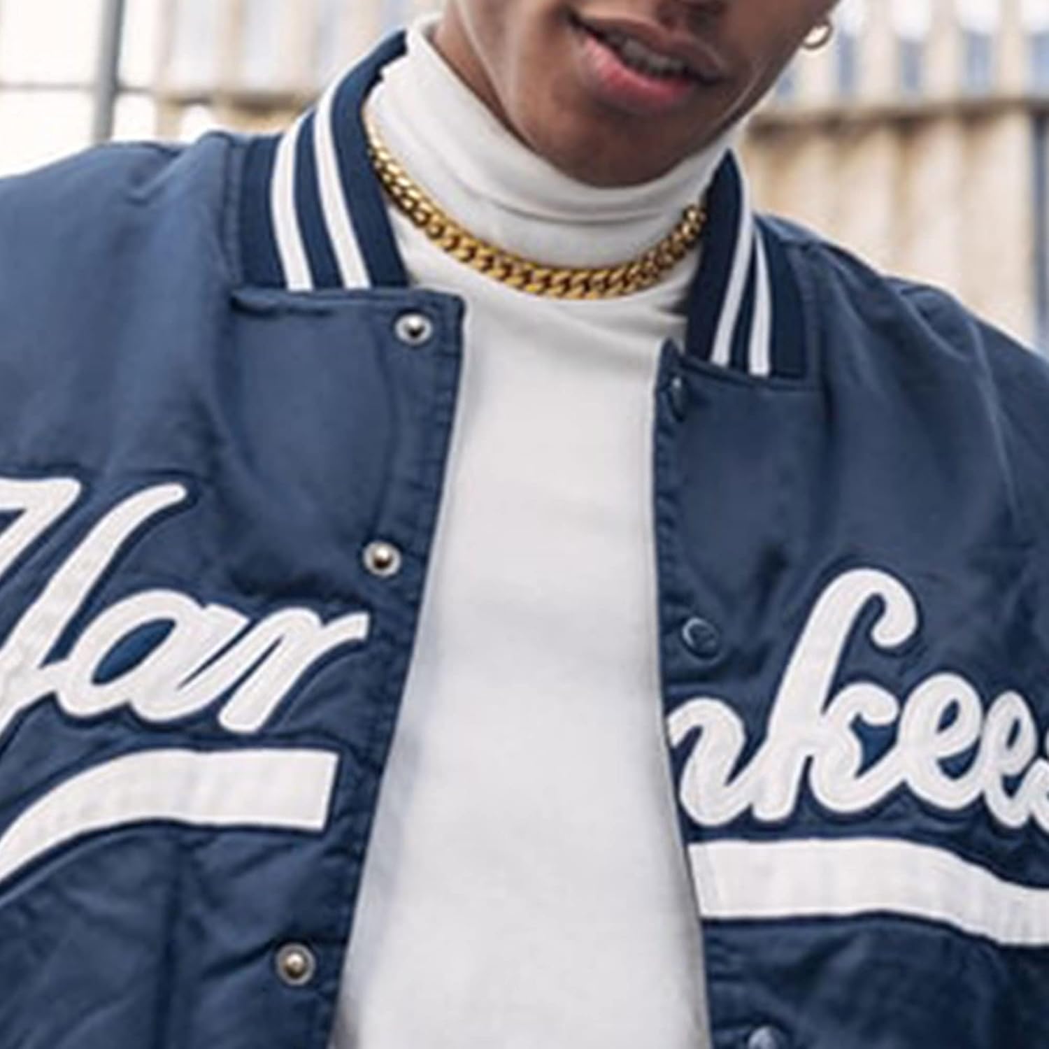 Monily Stainless Steel Mens Cuban Link Chain Silver 18K Gold Chain for Men Hip Hop Mens Jewelry - Image 3