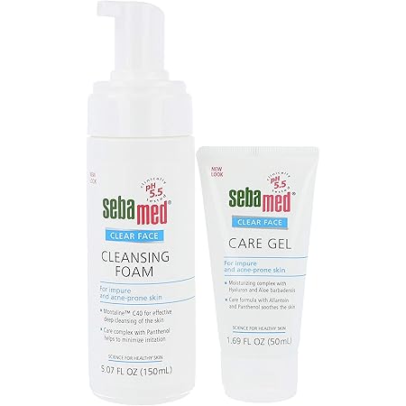 Amazon Com Sebamed Clear Face Care Gel 50ml Cleansing Foam 150ml Bundle For Impure And Acne Prone Skin Made In Germany Beauty Personal Care