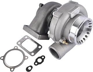 Turbo Charger with Gaskets, Anti-Surge Compressor AR.70/63 Universal Turbocharger T3 Flange, Replacement# GT3582 GT35 GT3582R Fit 2.5L-6.0L Engines Water and Oil Cooled