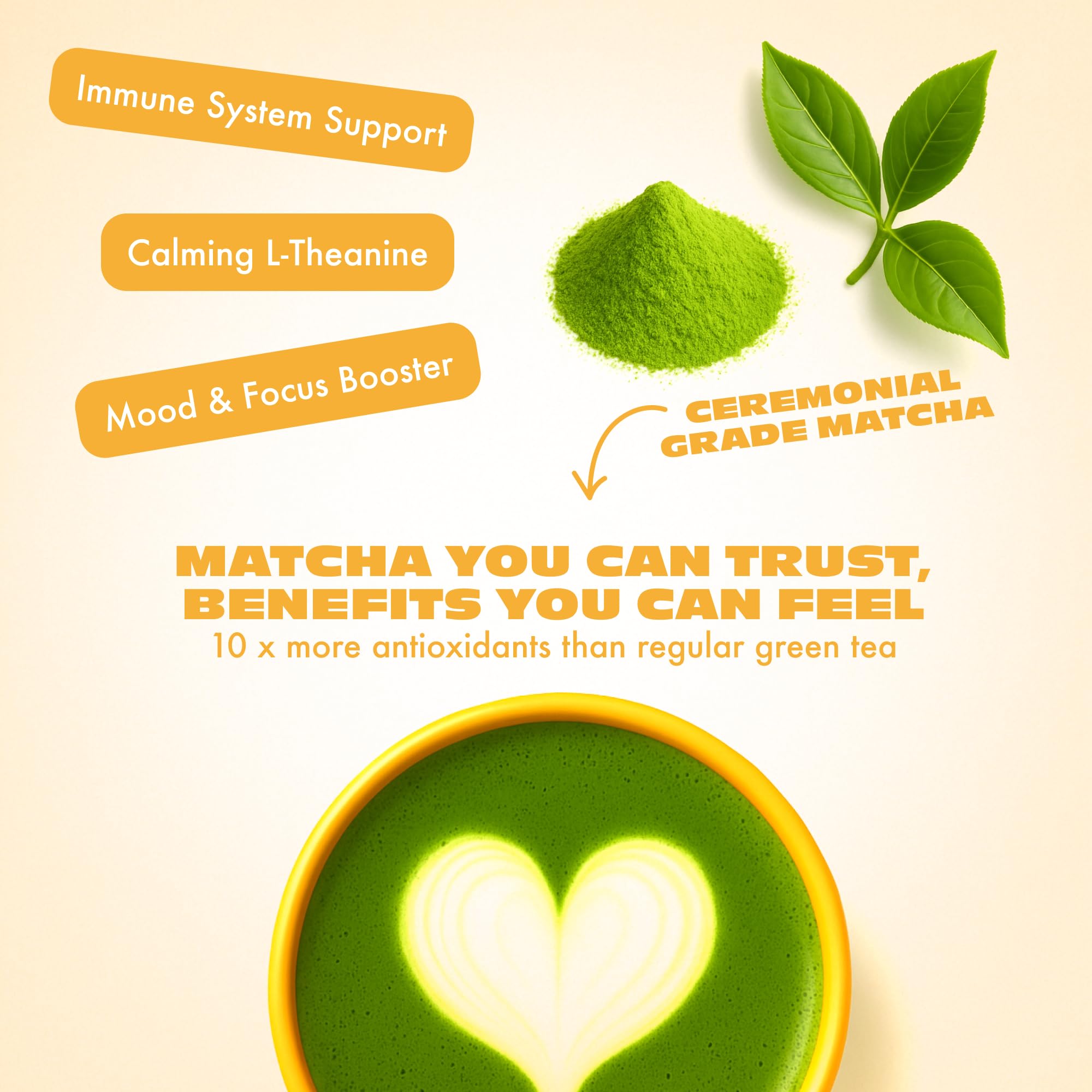 Mango Matcha Green Tea Powder From Japan - 1 06 oz 30 g - Ceremonial Grade Sugar Free — view 6