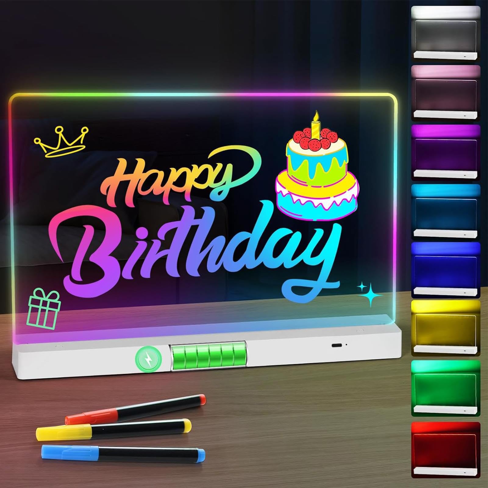Lavagna Luminosa Per Disegno 1200mAh Materiale Da Scrittura | Lavagna Luminosa Cancellabile A Secco Per Bambine E Bambini Prescolari Asilo Centri Diurni Aula Casa Scuola Attività Di