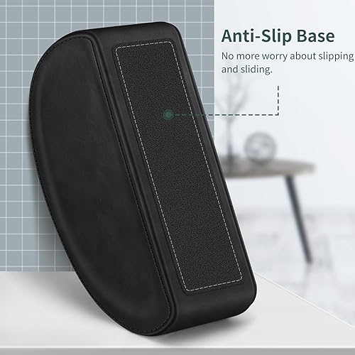 Miniatura 3 de KENOBE Soporte de control remoto con 5 compartimentos, organizador de almacenamiento antideslizante para mandos remotos, suministros de oficina,