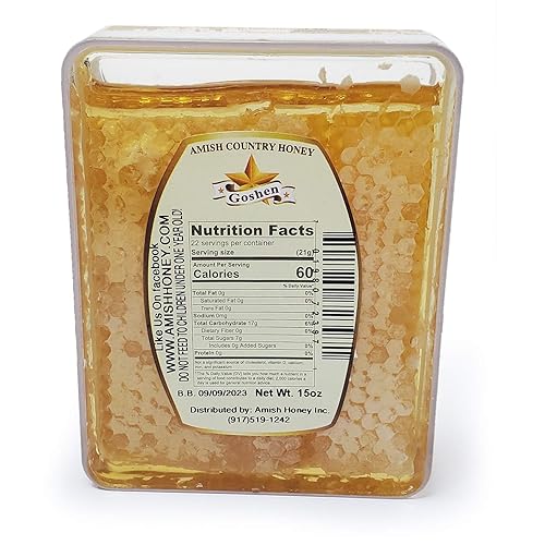 Miniatura 2 de Goshen Amish Extremadamente Raw Pure Spring Comb Honeycomb 100% All Natural Domésticas NY Antioxidantes Antimicrobiales y Minerales Beneficios para