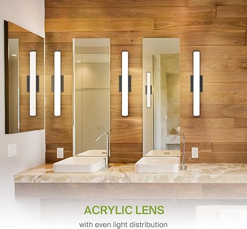 Miniatura 4 de ASD Lámpara LED de 24 pulgadas para montaje en pared  25 W, 2600 lúmenes, 3000 K-5000 K, 120 V, 3CCT, regulable, Energy Star, certificación ETL,