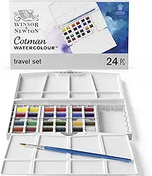 Estojo Aquarela Winsor & Newton Cotman Paiting Plus C/25 Peças