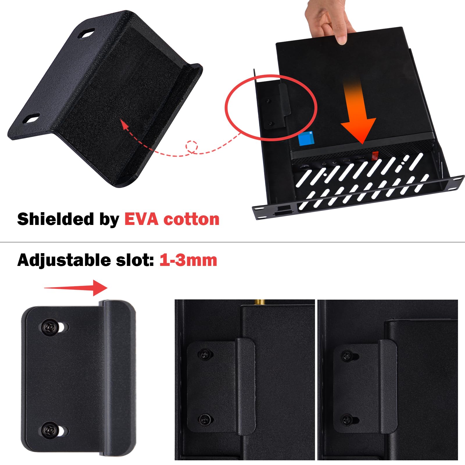 Amazon | GeeekPi DeskPi RackMate 1U ラックマウントシェルフ、10