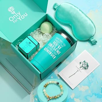 Birthday Gifts for Women, Mothers Day Gifts for Mom from Daughter, Unique Spa Gifts Basket Box for Women Best Friend Sister, Self Care Gifts for Women
