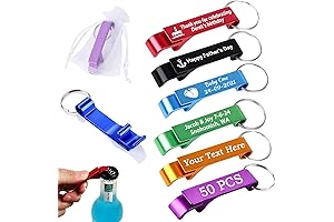 Personalized Bottle Opener Keychain Bulk - 50pcs