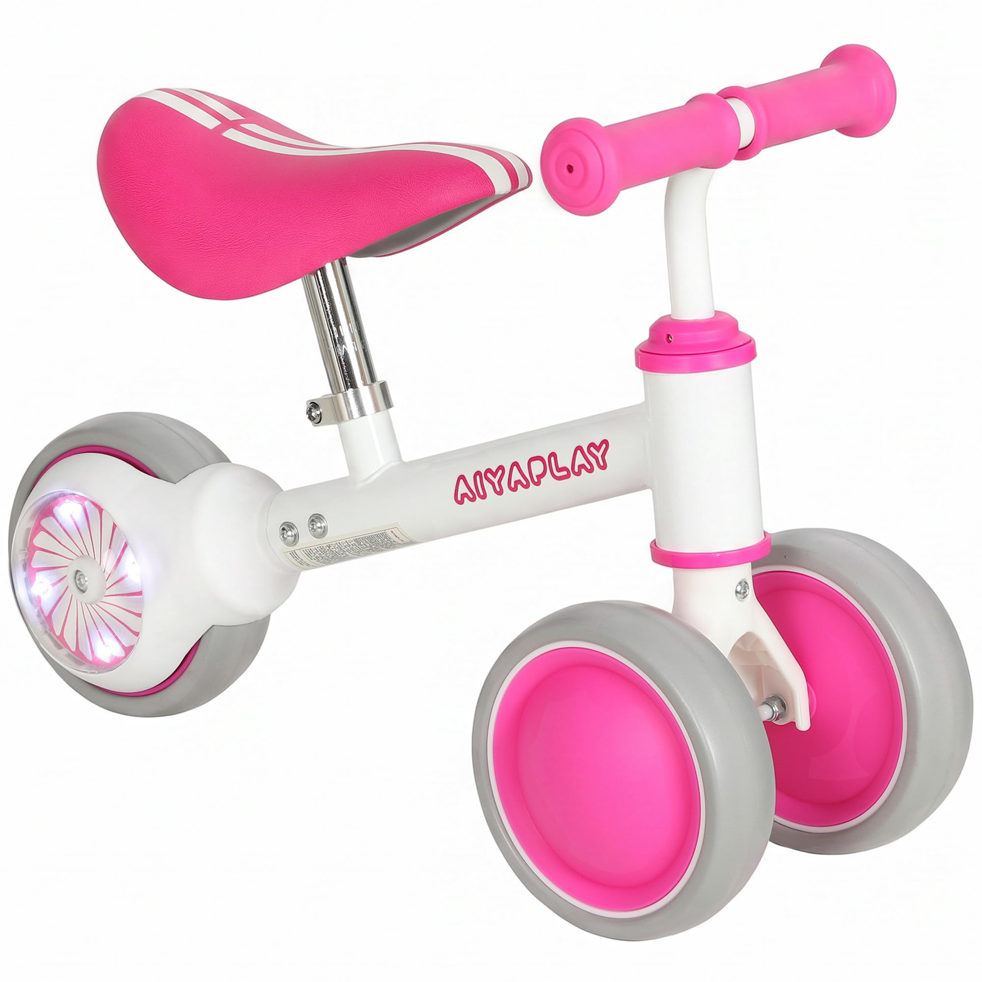AIYAPLAY Kids Balance Bike for Toddlers 1-2 Y, Toddler Ride On Bike, Pink