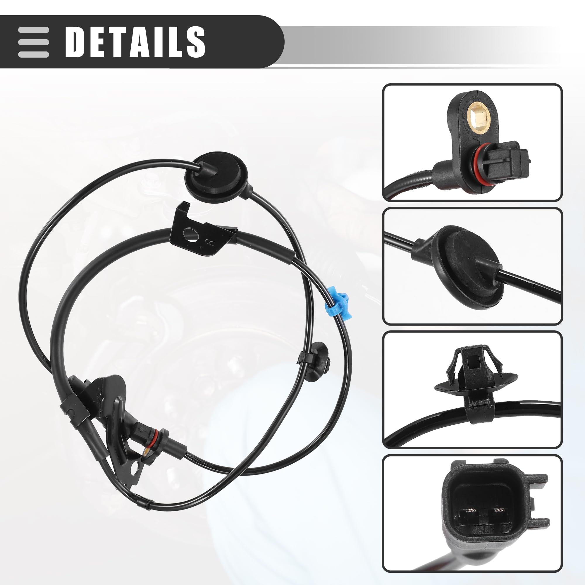 QUARKZMAN ABS Ruota Sensore velocità, per Mitsubishi Lancer Outlander, 2pz