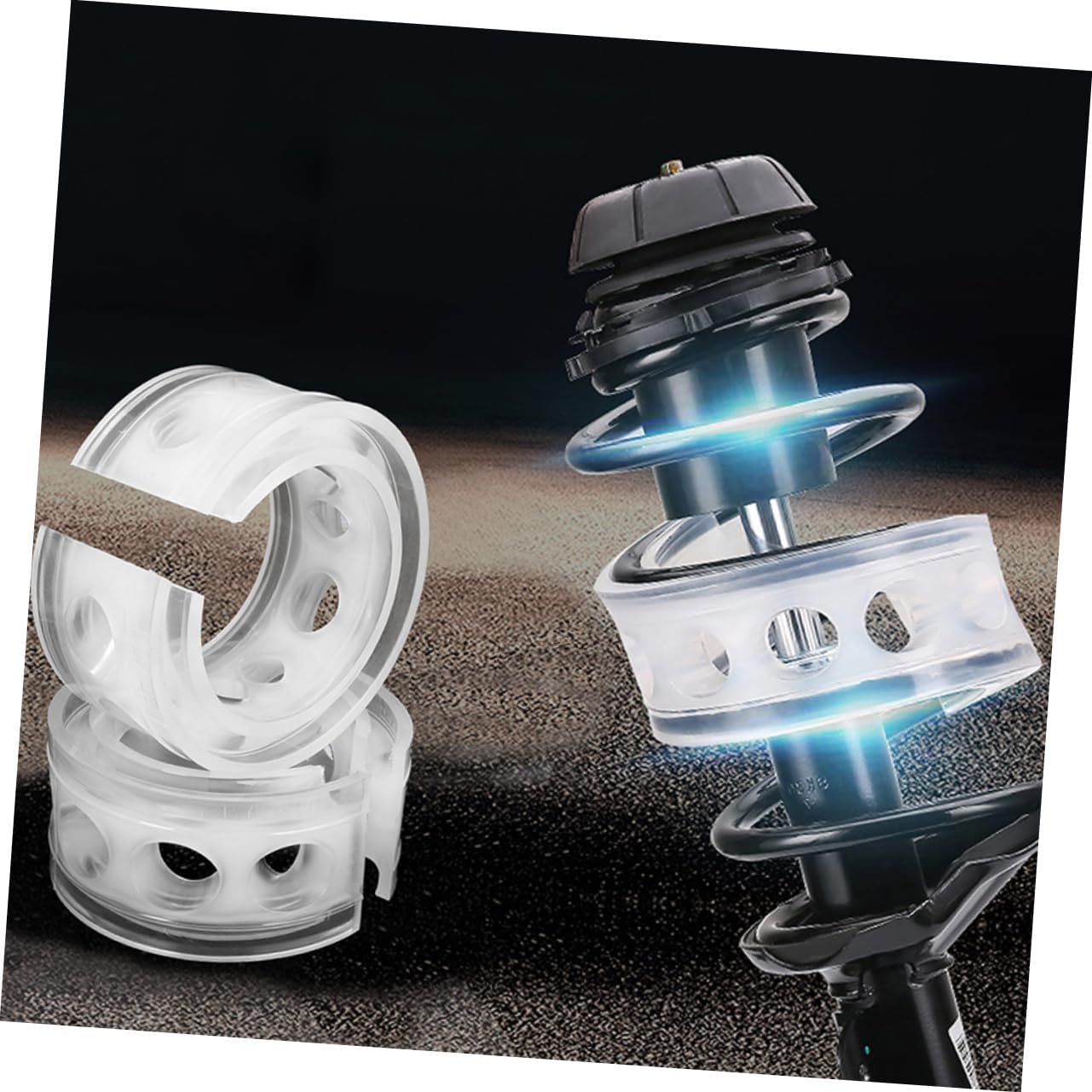 4pcs Car Shock Absorber Springs Auto Bumper Cushion Spring Buffer Vehicle Suspension Parts