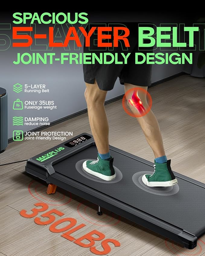 Caminadora Portátil MAXPLUS con Inclinación, 3.0HP, 350 lbs miniatura 4