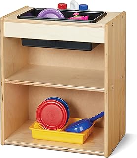 Jonti-Craft Young Time 7082YT Play Kitchen Sink - Kids Wooden Toy Sink