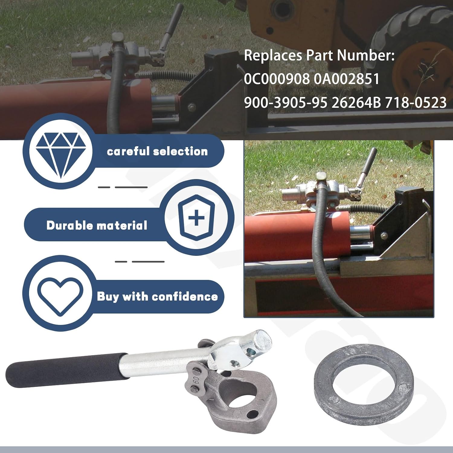 Hydraulic Direction Control Valve Handle for Yardmax MTD Br-ave Huskee