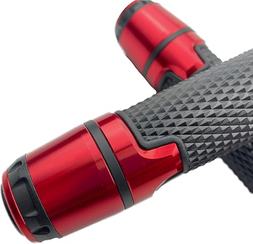 Miniatura 6 de Puños de motocicleta 78 "0.866in universal Agarraderas con extremo de barra de aluminio antideslizante agarre para Yamaha YZF R1 R3 R6 R25 R15 R125