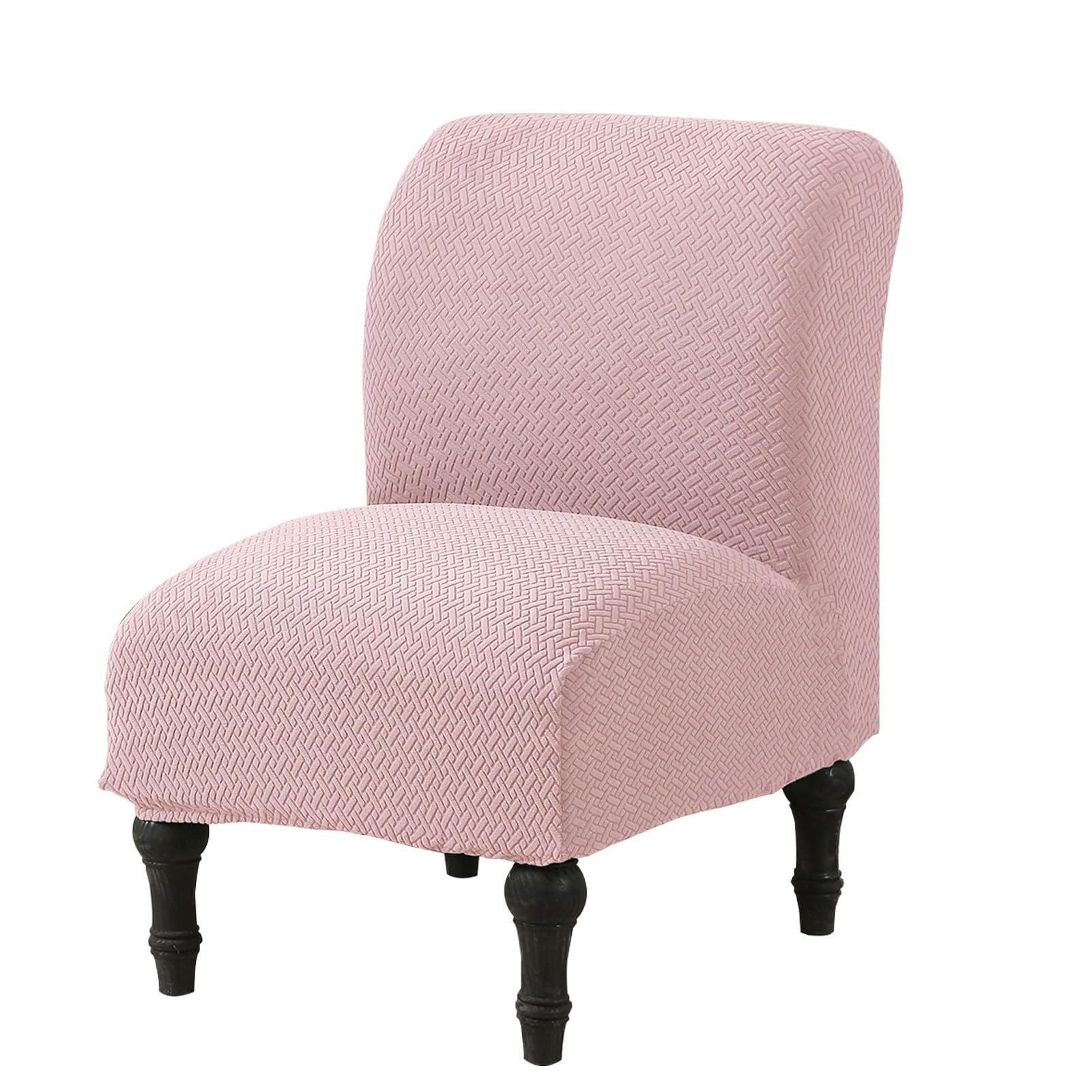 BEIWOSHA Armless Chair Slipcover Stretchy Jacquard Accent Chair Covers Universal Removable Couch Covers for Accent Chairs Living Room Slipper Chair Slipcover