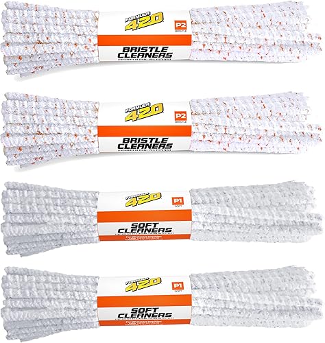 Formula420 Paquetes de limpiadores de tuberías  2 paquetes de limpieza de tuberías suaves y 2 paquetes de limpieza de tuberías de cerdas duras